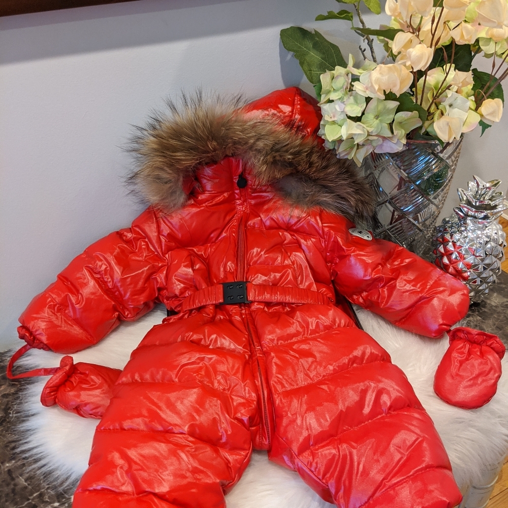 Beautiful Puffer Snow Suit 12-18 Months, NEW